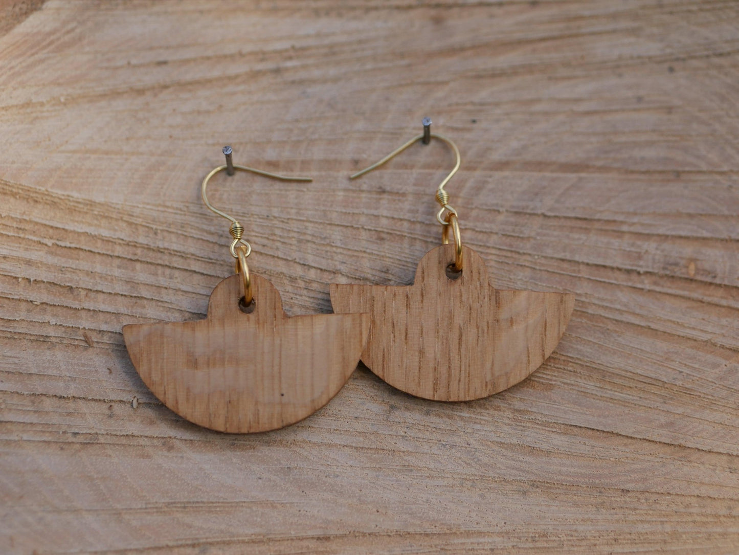 Boucles d'oreilles bateaux en bois, Les Marine