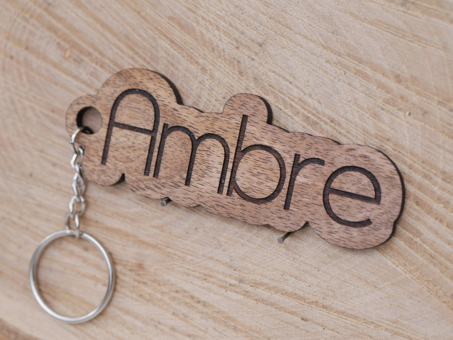 Porte - clé personnalisé - Bois Création