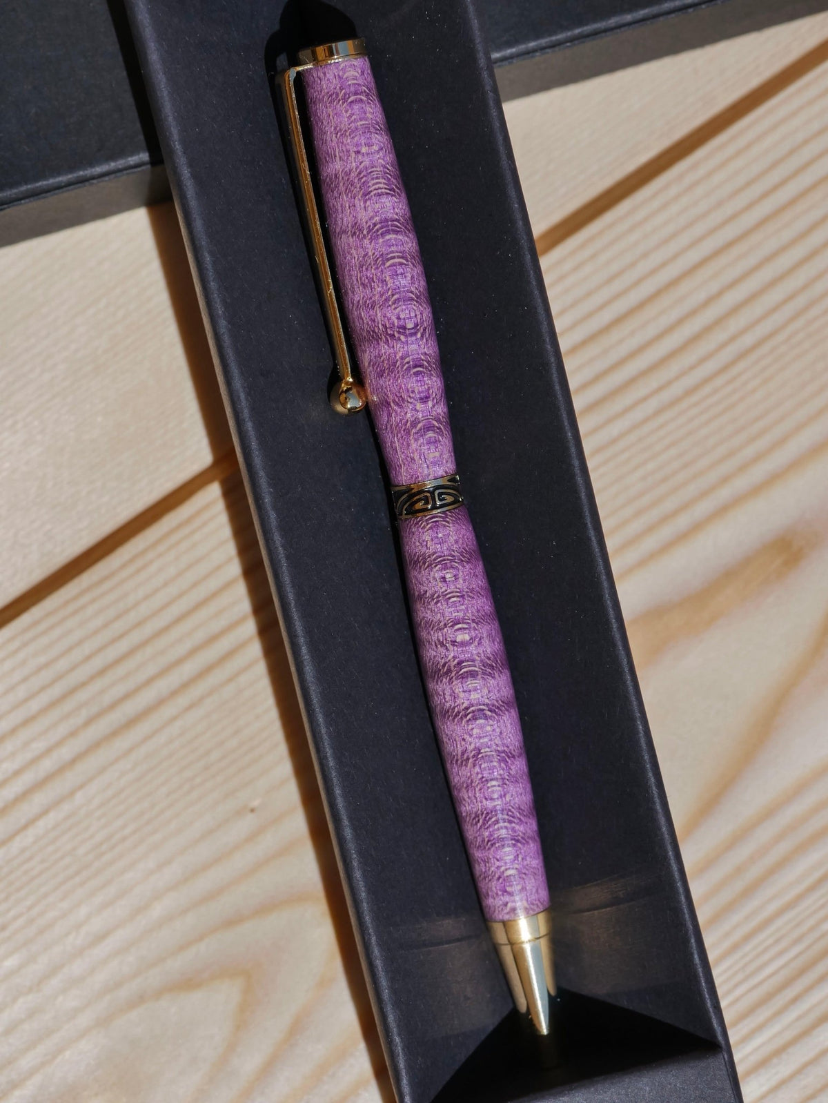 Stylo bille en bois Quart tournant, 23 essences au choix (vue 3)
